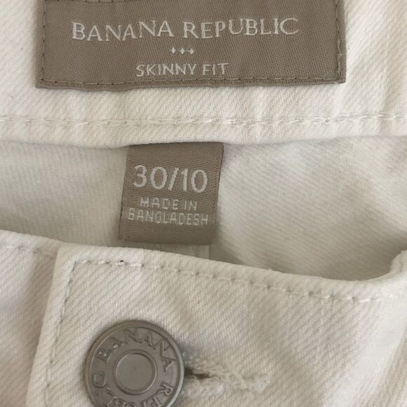 Banana Republic - Skinny Fit Cuffed Jeans Cropped - size 10/30 - Picture 3 of 6